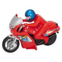 Фрикционный мотоцикл Power Bike, красный, 14 см