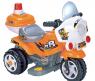 Электромобиль "Мотоцикл" - Патруль (на аккум., свет, звук), оранжевый