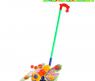 Каталка на палочке "Цветная бабочка", 42 см