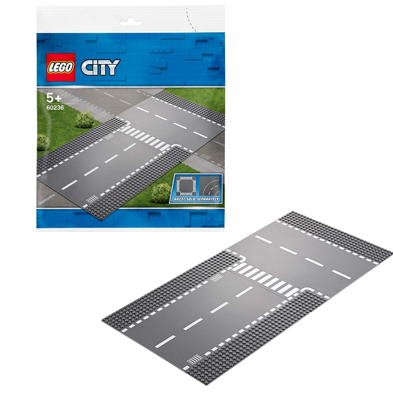 Конструктор LEGO City - Прямой и Т-образный перекресток