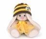 Мягкая игрушка "Зайка" в шапке-пчелка, 15 см