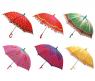 Цветной зонт "Фрукты" из ткани со свистком, 50 см