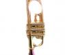 Игрушечный музыкальный инструмент "Труба", золотистый, 33 см