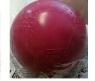 Резиновый лакированный мяч, бордовый, 7.5 см