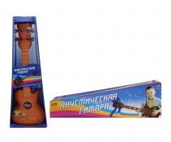 Игрушечная акустическая гитара DoReMi (свет, звук), коричневая