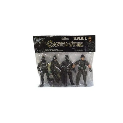 Набор из 4 фигурок Counter Strike №1 - Солдаты с оружием