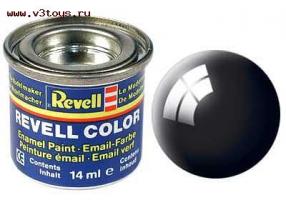 Эмалевая глянцевая краска Revell Color, черная 