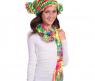 Набор для вязания спицами Knit & Wear - Разноцветные шарф и шапочка