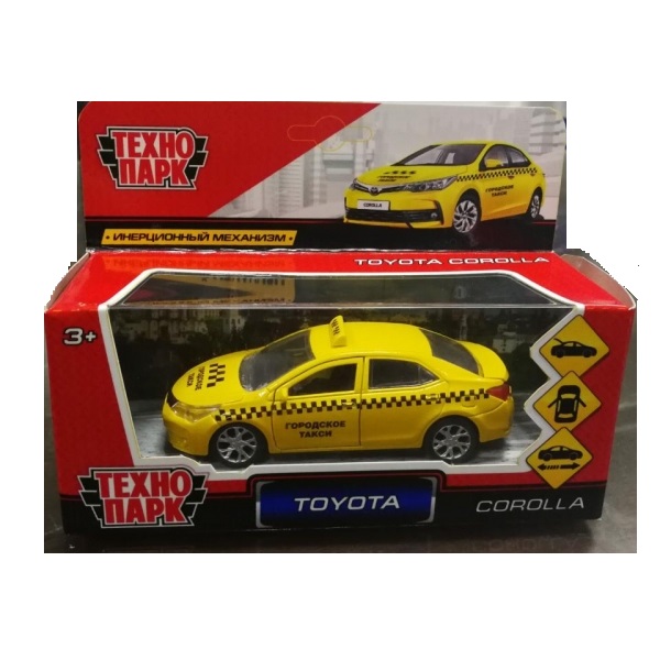 Металлическая машина Toyota Corolla - Такси, 12 см
