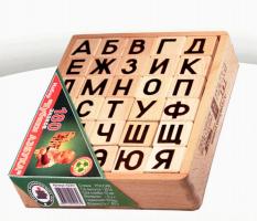 Деревянные кубики "Азбука", 30шт