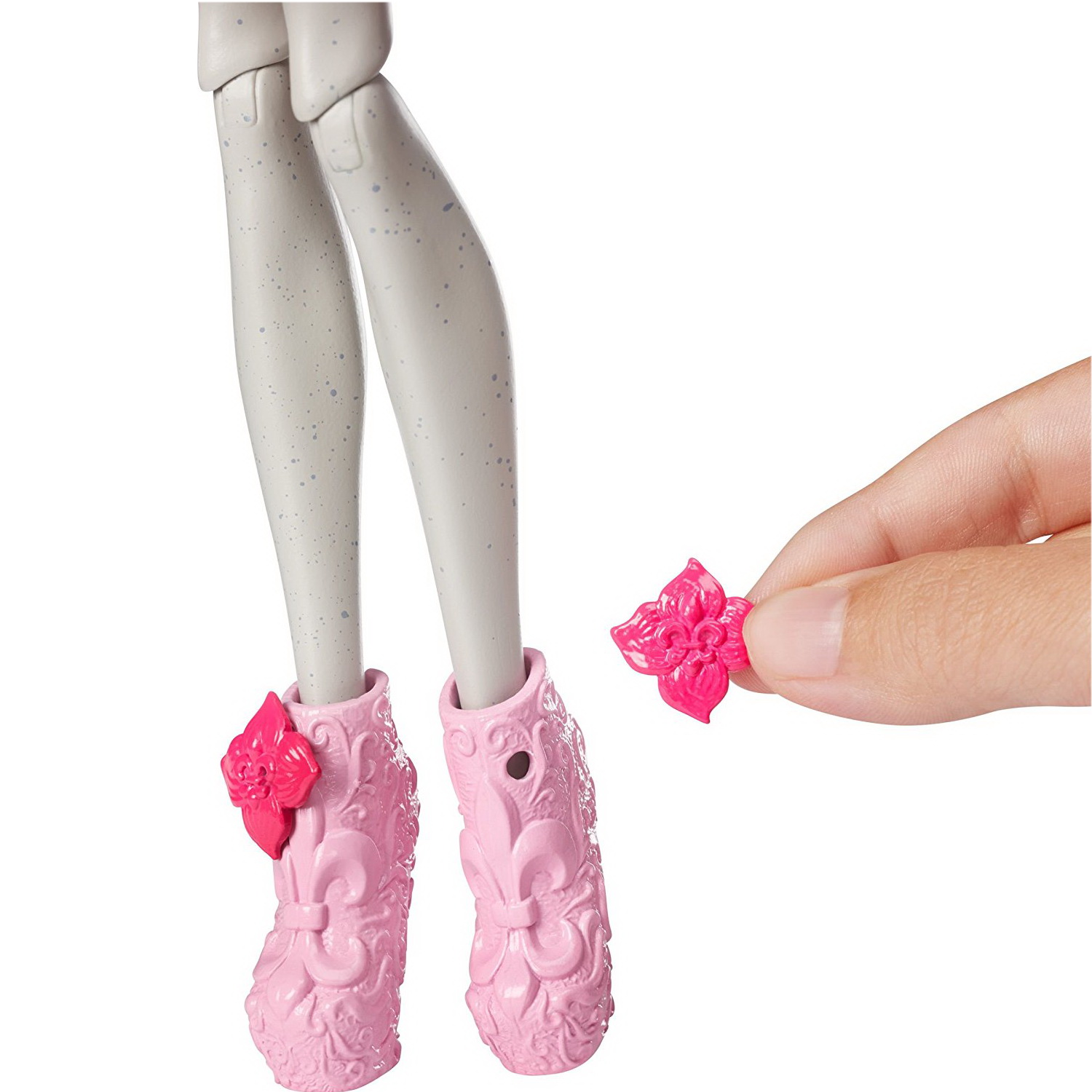 Носки для куклы, длина стопы 6 см, цвет розовый