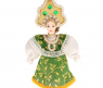Новогодняя кукла-подвеска "Девочка в кокошнике", 12 см