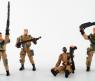 Военный набор "Четыре солдата с оружием"
