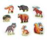 Набор из 8 макси-пазлов "Лесные животные", 19 элементов