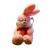 Мягкая игрушка "Зайчик с бантиком", розовая, 61 см