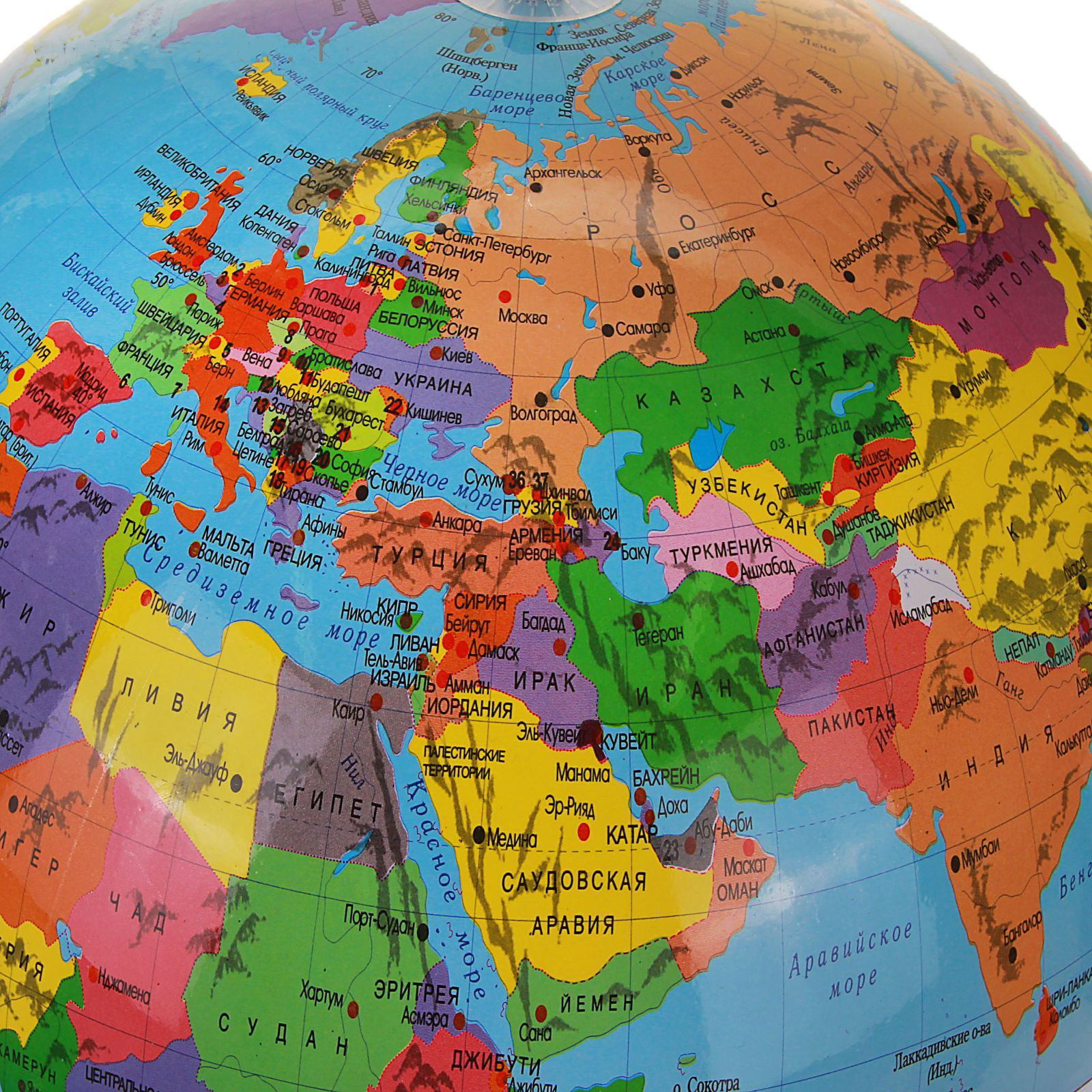 Политическая карта мира со всеми странами