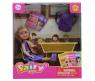 Кукла Sairy Style "Школьница", в фиолетовом платье, 10 см