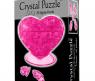 Кристальный 3D-пазл "Розовое сердце", 46 элементов