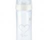 Стеклянная бутылочка с латексной соской NUK "First Choice" - New Classic, 240 мл