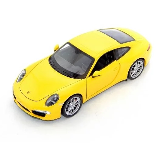 Коллекционная модель Porsche 911, желтая, 1:24