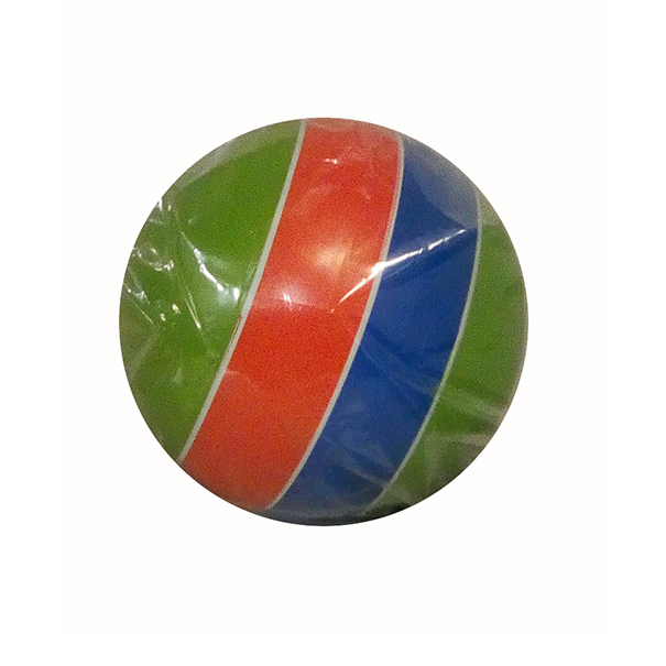 Полосатый лакированный мяч №4, 20 см