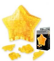 Кристальный 3D-пазл "Желтая звезда", 38 элементов