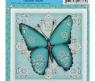 Декупажная бумага Arte Francesa - Голубая бабочка, 10 х 10 см