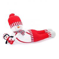 Мягкая игрушка "Снеговик-весельчак", красная, 66 см