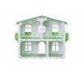 Кукольный загородный дом "София" с мебелью, бело-салатовый