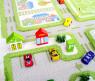 Детский игровой 3D-ковер "Трафик", зеленый, 134 х 180 см
