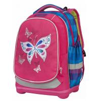 Супер-легкий рюкзак "Бабочка", розовый