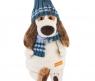 Мягкая игрушка "Бартоломей в голубой шапке и шарфе", 27 см
