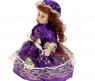 Коллекционная кукла "Модница в фиолетовом", 16 см