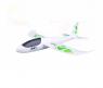 Детский самолет-планер, бело-зеленый, 44 см
