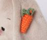 Мягкая игрушка "Зайка Ми в желтом сарафане с морковкой", 15 см