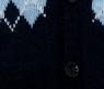 Комплект вязаной детской одежды "Ромб", темно-синий, р. 74