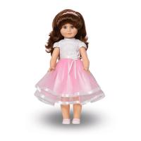 Кукла "Людмила 8" (звук), в бело-розовом платье, 52.5 см