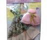 Одежда для кукол "Вечернее платье" с розовой шубкой, 29 см