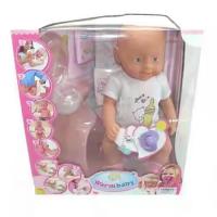 Функциональная кукла Warm Baby с аксессуарами (пьет, писает), 43 см