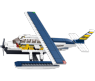 Конструктор Aviation - Самолет на водных лыжах, 214 деталей