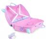 Детский чемодан на колесиках "Рози", розовый