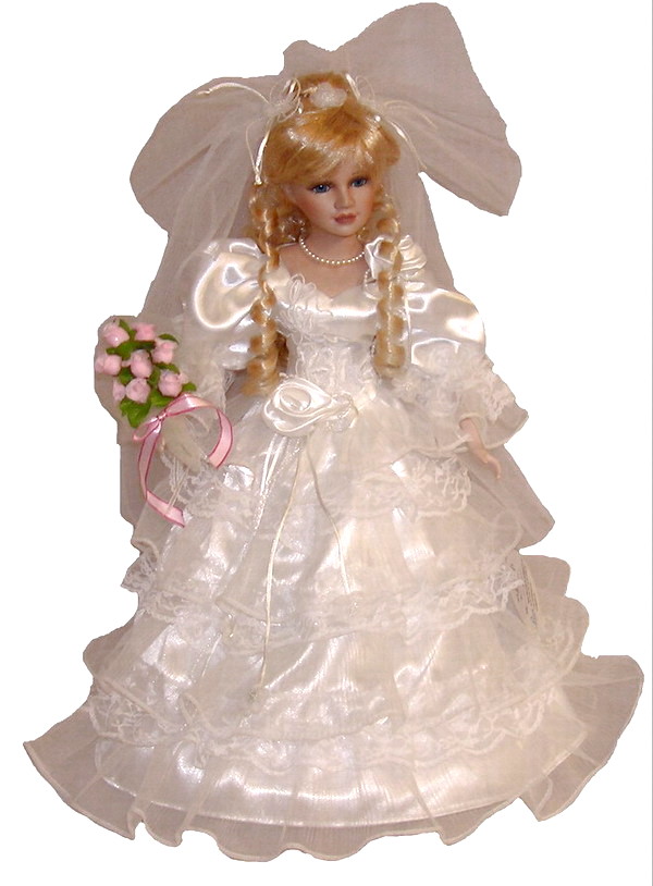 Кукла в белом платье