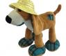 Мягкая игрушка "Собака в соломенной шляпе", 23 см