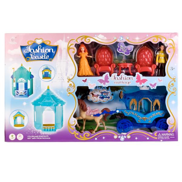 Игровой набор Fashion Castle - Куклы с фигурками и аксессуарами (свет, звук)