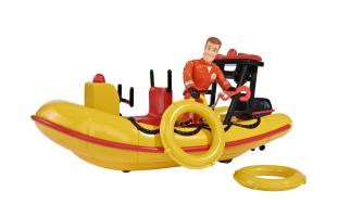Набор "Пожарный Сэм" - Лодка спасателей с аксессуарами (звук)