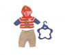 Одежда для кукол "Беби Бон" - Комплект для мальчика, красно-бежевый