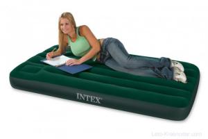 Кровать надувная "Intex" с флокировкой