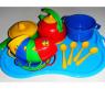 Набор игрушечной посуды "Маринка № 7" с разносом, 16 предметов