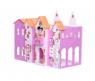 Домик для кукол "Замок Джульетты" с мебелью, бело-розовый