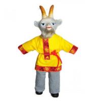 (УЦЕНКА) Кукла "Козлик Гришка" в желто-красной рубахе, 32 см